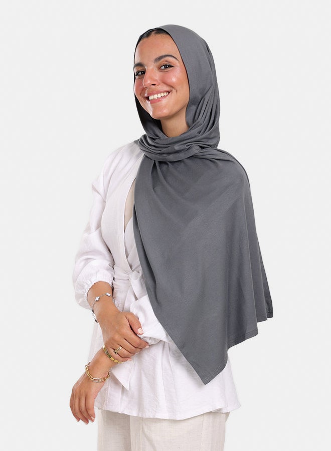 Clue Classic Viscose Solid Scarf - Image 2