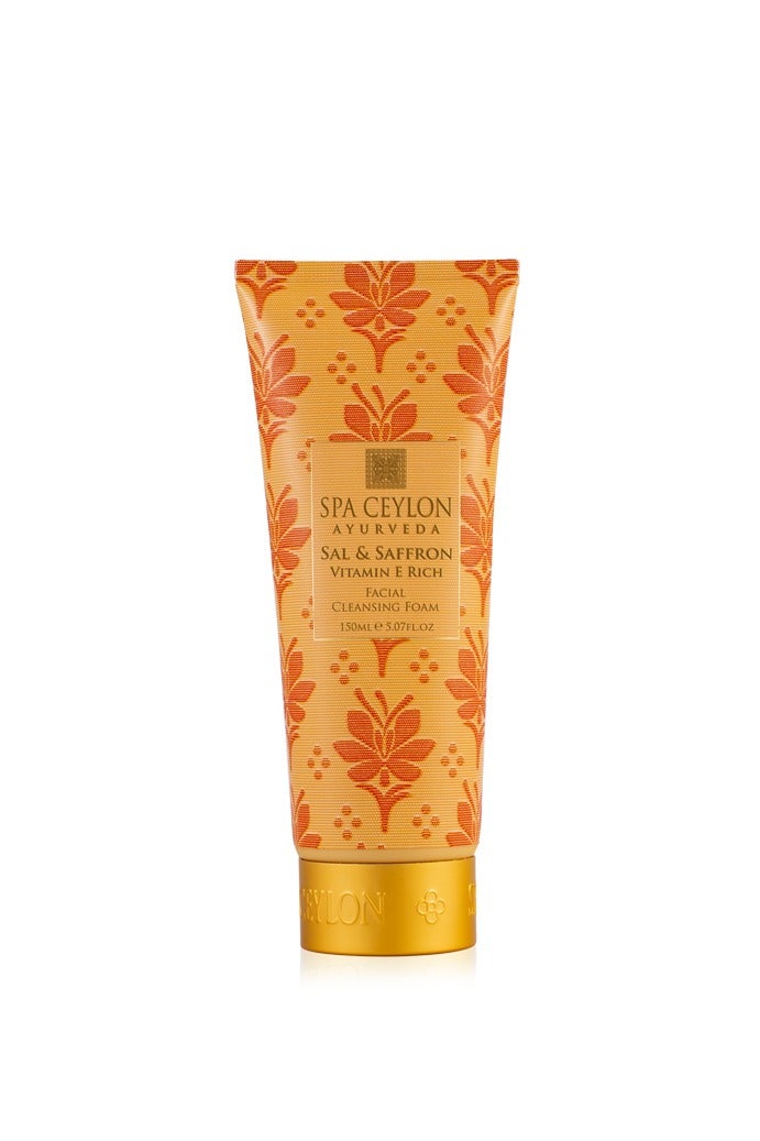 SPA CEYLON Sal and Saffron Vitamin E Enriched Facial Cleansing Foam | Gentle Cleanser | Hydrating | Skin Radiance for Dry Skin | 150ml - Image 1