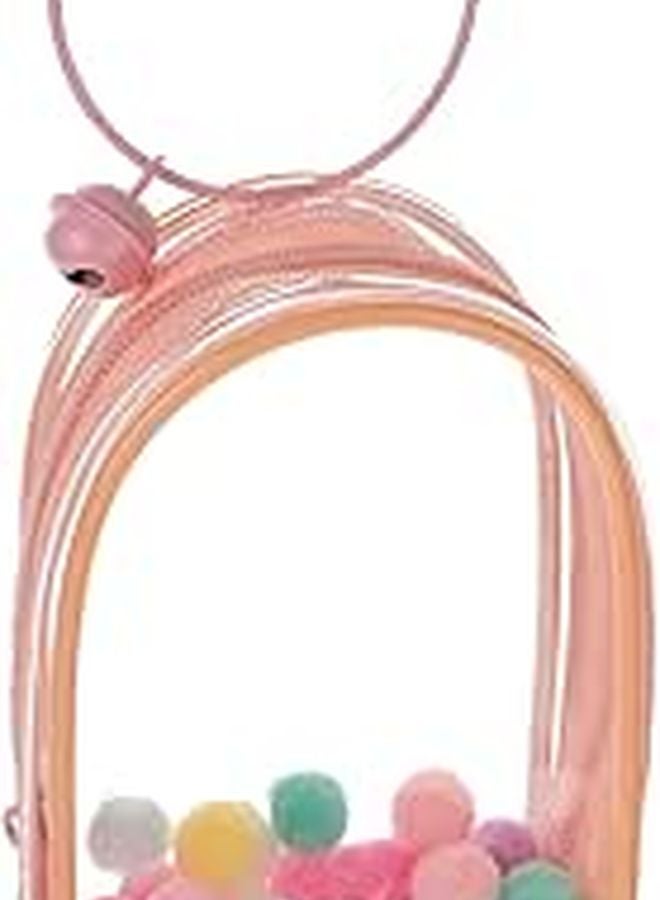 Clear PVC Doll Display Case with Bell Ring High Transparency Mini Figure Storage Bag - Image 1