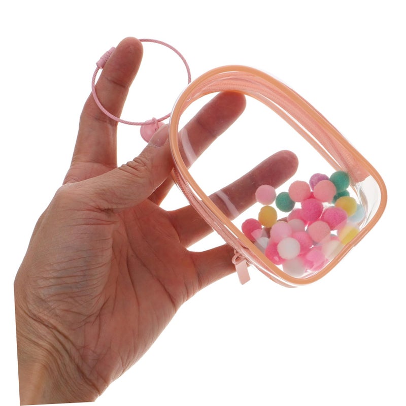 Clear PVC Doll Display Case with Bell Ring High Transparency Mini Figure Storage Bag - Image 4