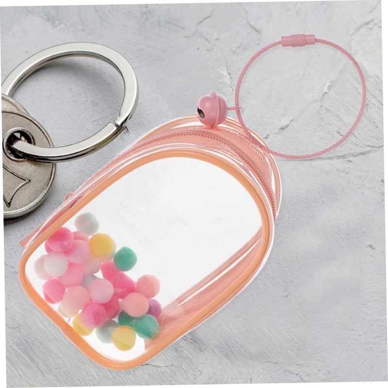 Clear PVC Doll Display Case with Bell Ring High Transparency Mini Figure Storage Bag - Image 5