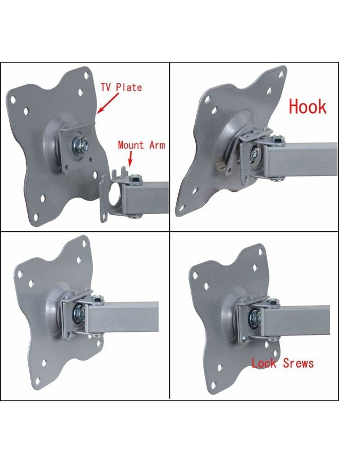 VideoSecu Swing Articulating Arm TV Wall Mount Bracket for 19"-32", some models up to 47",with VESA 100/75mm Flat Panel Screen TV and Monitors A2D - Image 5
