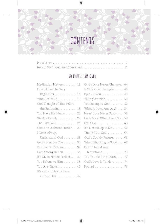 Loved and Cherished: 100 Devotions for Girls  - Image 2