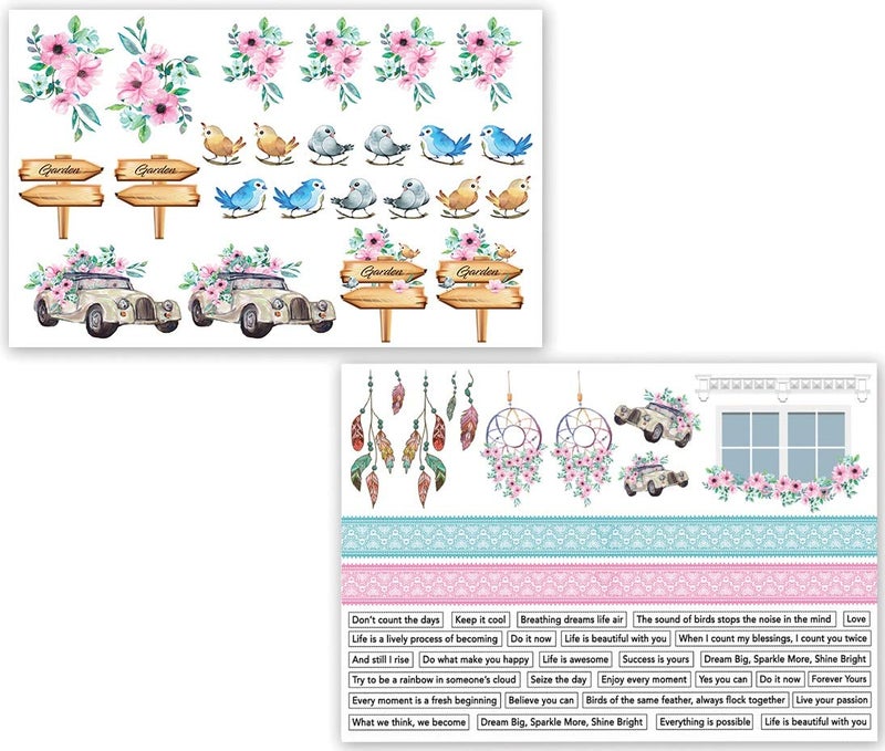 Dress My Craft Magnolias Motif Sheet  - Image 2