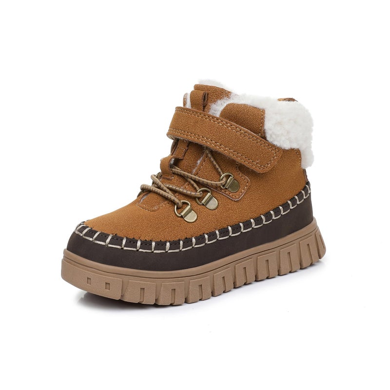 Apakowa Toddler Boys Girls Winter Boots â€“ Warm Lined Snow Boots for Cold Weather with Hook and Loop Closure (Toddler/Little Kid) - Image 1