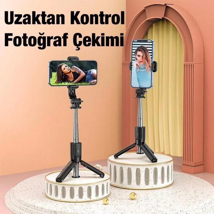 Polhammobile Polham Bluetooth Remote Selfie Stick and Desk Phone Stand, Influencer Broadcasting Kit