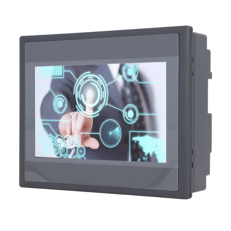 شاشة HMI مقاس 7 بوصات، بدقة 800 × 480 بكسل، شاشة TFT LCD، معالج ARM9 - ذاكرة فلاش سعة 128 ميجا بايت، استهلاك منخفض للطاقة، شاشة لمس PLC للأتمتة الصناعية - Image 3