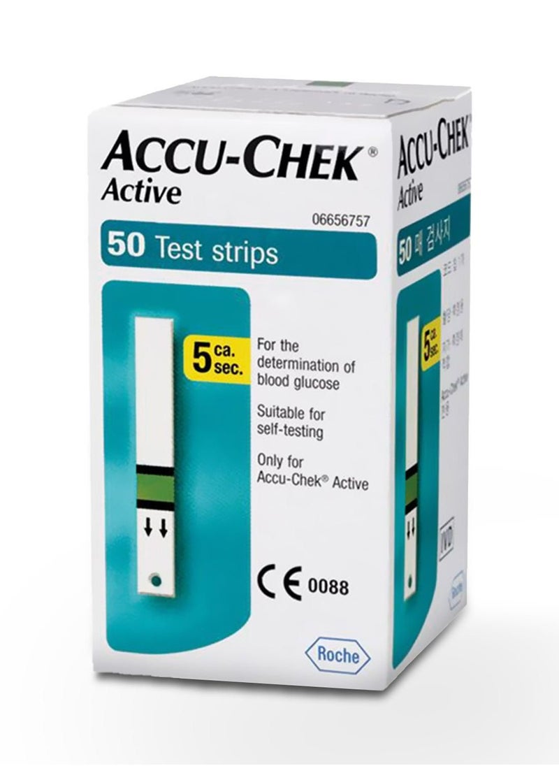 50 Test -Orginal Accu chek Active Test Stripes