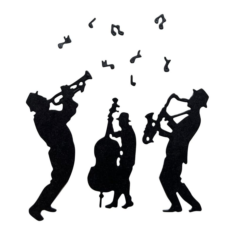 Music Band Metal Cutting Dies Band Die Cuts for DIY Scrapbooking Photo Album Paper Crafting Card Making Decorative