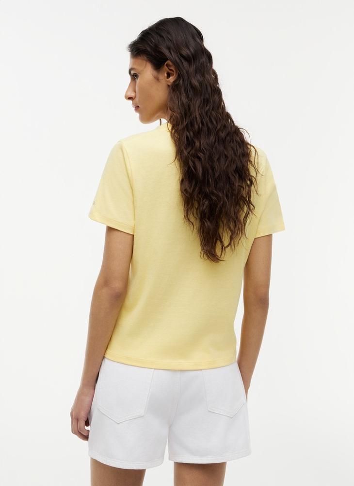 TOMMY HILFIGER Logo Jersey Crew Neck T-Shirt - Image 2