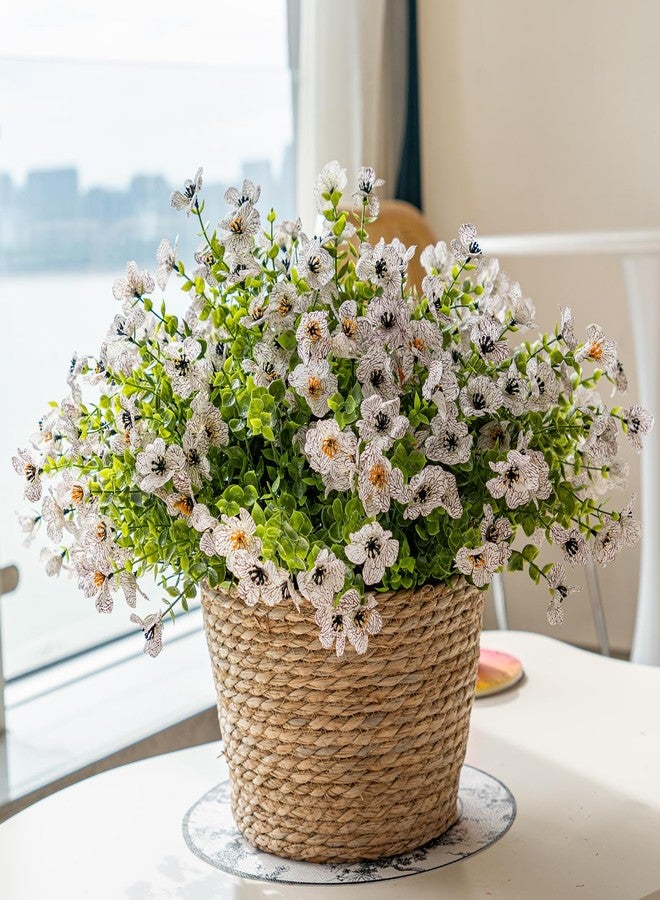 DUYONE Artificial Flowers Outdoor,UV Resistant Realistic Garden Artificial Plants,Bright 16 Bundles No-Fade Veranda Fake Faux Flowers,for Porches Patios Walkway Gardens Decor-White - Image 5