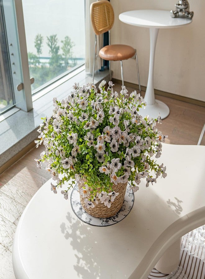 DUYONE Artificial Flowers Outdoor,UV Resistant Realistic Garden Artificial Plants,Bright 16 Bundles No-Fade Veranda Fake Faux Flowers,for Porches Patios Walkway Gardens Decor-White - Image 4