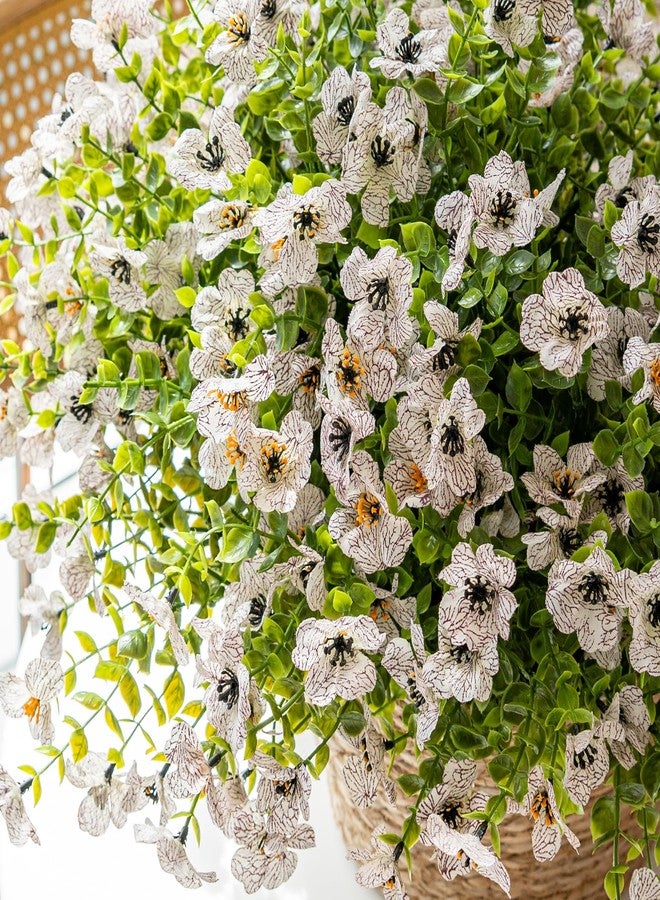 DUYONE Artificial Flowers Outdoor,UV Resistant Realistic Garden Artificial Plants,Bright 16 Bundles No-Fade Veranda Fake Faux Flowers,for Porches Patios Walkway Gardens Decor-White - Image 2