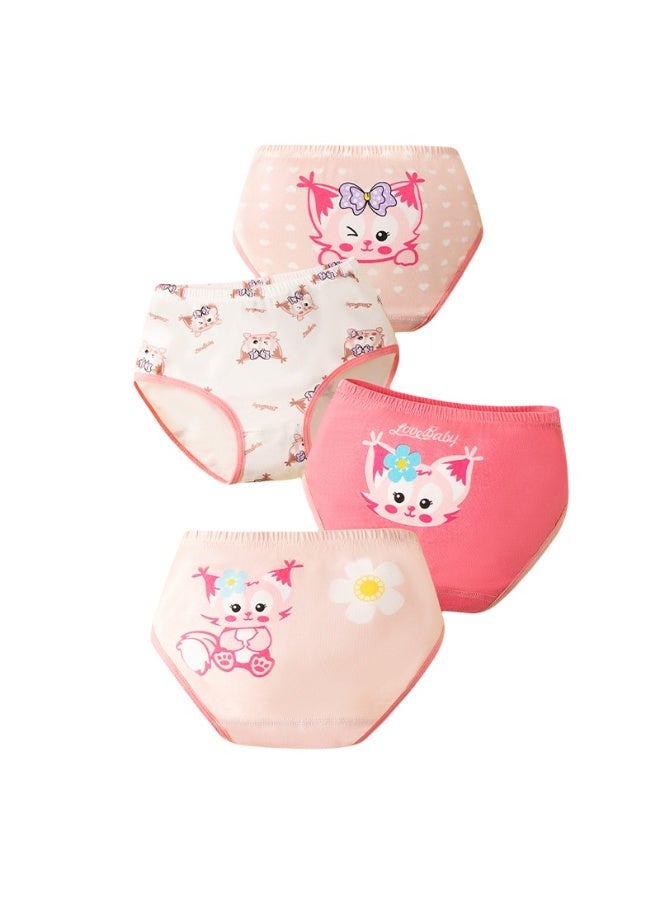 KUYING New Comfortable Skin friendly Breathable Underwear Set 0f 4 