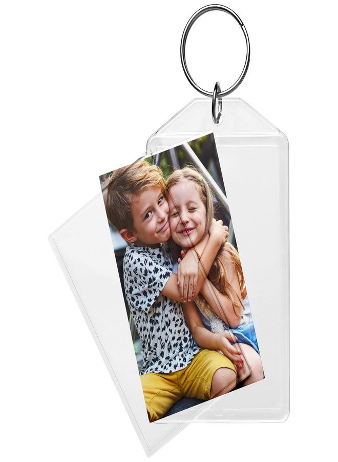Snapins 1.75" x 2.75" Acrylic Photo Keychains - Pack of 100 - Image 2
