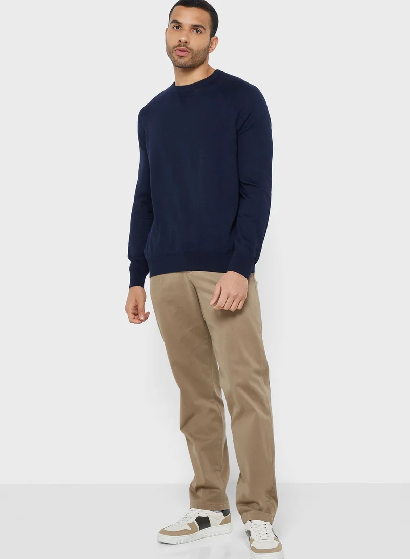 Mango Man Essential Crew Neck Sweater