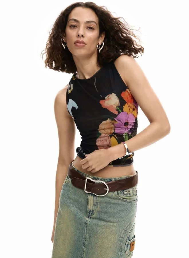 ديسيجوال قميص تول فلورال