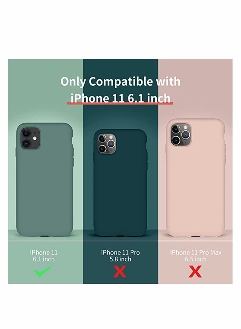 Captaintech for iPhone 11 Case, Silicone Ultra Slim Shockproof Phone Case with Soft Anti-Scratch Microfiber Lining, Lightweight Full Protective Back Cover (6.1 inches, Midnight Green) - Image 5
