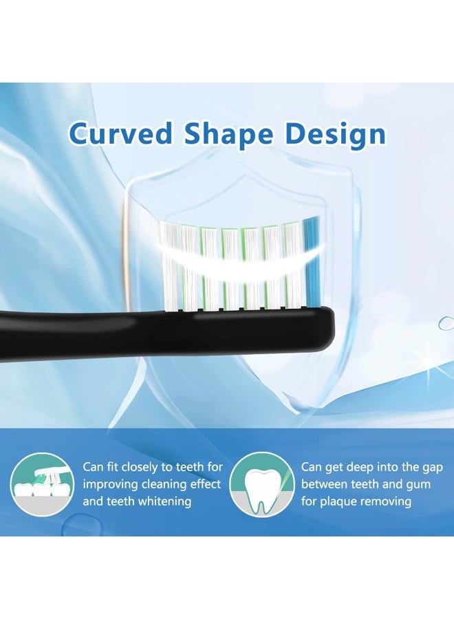 Othanary Sonic Replacement Toothbrush Heads Compatible with Waterpik Complete Care 9.0 (CC-01CD012-2) and 5.0 (WP-862, WP-872, WP-877, WP-882, WP-892) Electric Toothbrush,5 Count (Black) - Image 4
