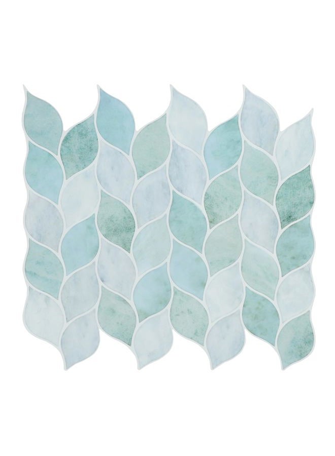 Homeart Peel and Stick Backsplash Leaf Tile, Self-Adhesive Renter Friendly Backsplash Stick on Wall Tiles for Kitchen Bathroom (10 Sheets, Marble Green) - Image 1
