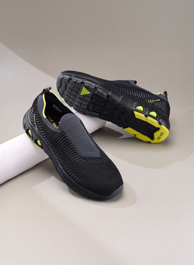 CAMPUS Men's Black Slip On Shoes - Lightweight Shoes, Minimalist Designed for Style - Image 1