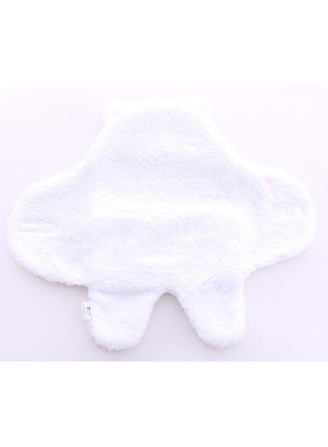 Spotted Play 2 Pack Sherpa Baby Swaddle Blanket - Ultra Soft Plush for Infants 0-6 Months | Receiving Swaddling Wrap - Ideal Newborn Registry and Toddler Boy Accessories | Nursery Blankets - White - Image 4