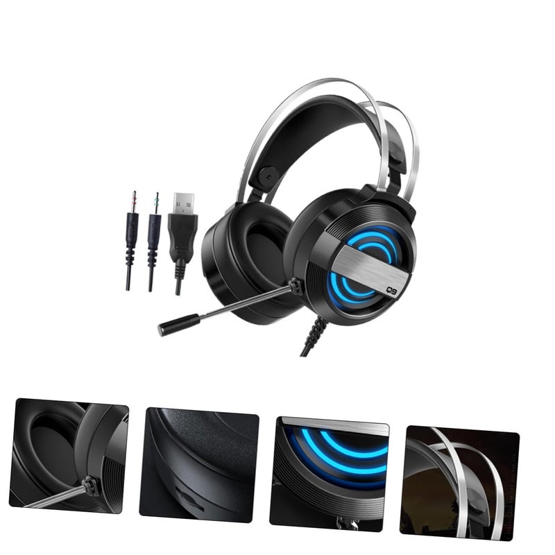 USB Gaming Headset With Microphone LED Light Comfortable For Long Use - Image 4