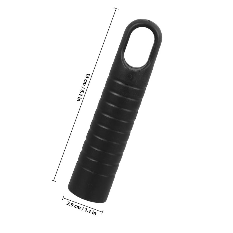 6 قطع مجموعة استبدال أغطية نهاية مقبض ممسحة ومقشة سوداء ملحقات مكنسة - Image 3