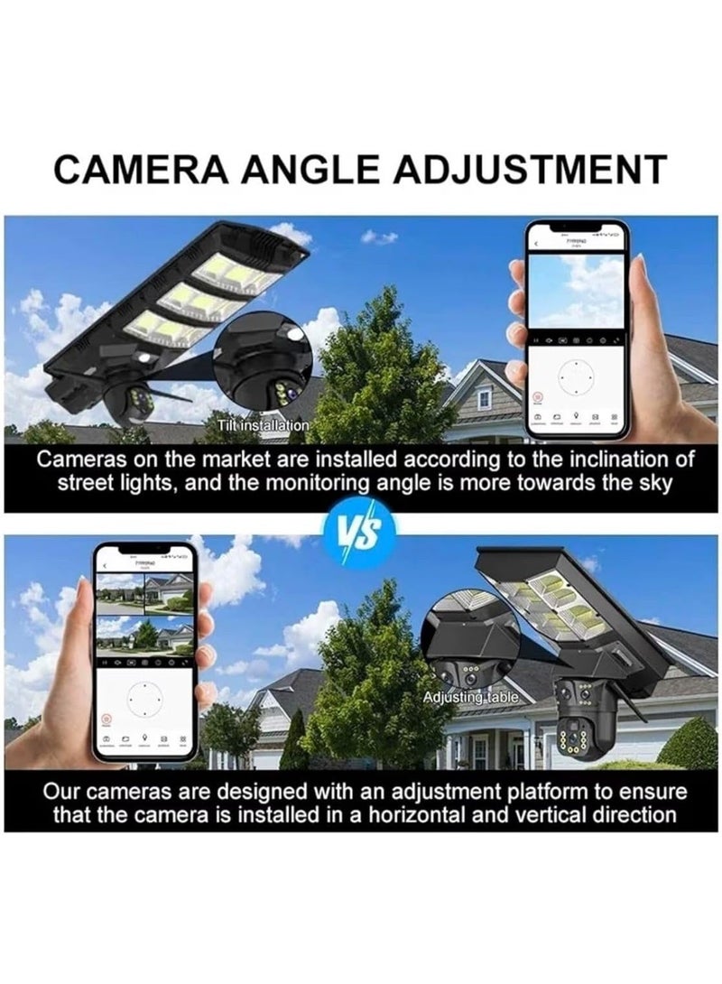 Denx Smart Solar Security Camera (Model DX3632) - 20000mAh Battery, Smart Tracking, Advanced Night Vision, IP65 Waterproof with Built-in LED Flashlight - Image 3