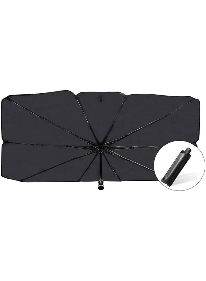 HBirdPc Car Windshield Sun Shade UV Rays Umbrella Style Portable Foldable Sunshade Heat Sun Visor Protector Outdoor Storage Reflector Umbrella