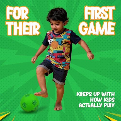 Aivin Home-Play Football | Premium PVC RTM Material | Non-Slip Surface | Official 47cm Circumference | Indoor Play Football (Mint, 1) - Image 2