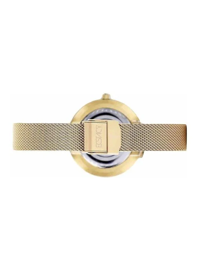 إكستاسي Ecstacy E20506-GMGMC Women's Analog Display Watch & Mesh Strap Gold