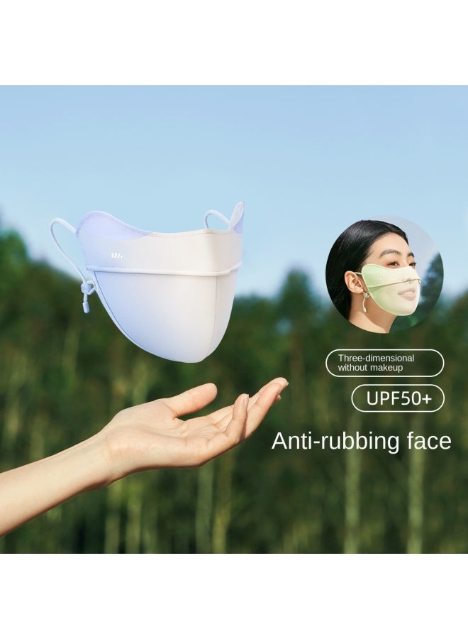 Banana Under Sun Protection Face Mask】sunblock Cooling Uv Protection Breathable Wide Face Mask Washable Em320 - Image 2