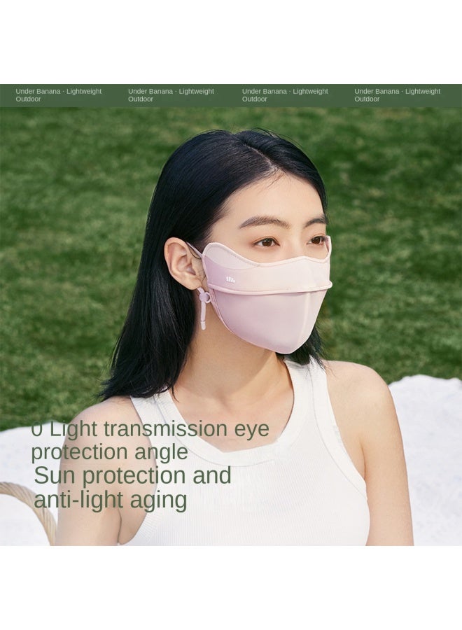 Banana Under Sun Protection Face Mask】sunblock Cooling Uv Protection Breathable Wide Face Mask Washable Em320 - Image 5