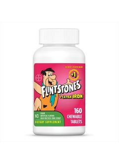 Flintstones Vitamins Chewable Kids Vitamins with Iron, Upgraded Formula Multivitamin for Kids & Toddlers, 160 Count  - Image 1