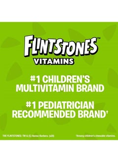 Flintstones Vitamins Chewable Kids Vitamins with Iron, Upgraded Formula Multivitamin for Kids & Toddlers, 160 Count  - Image 3