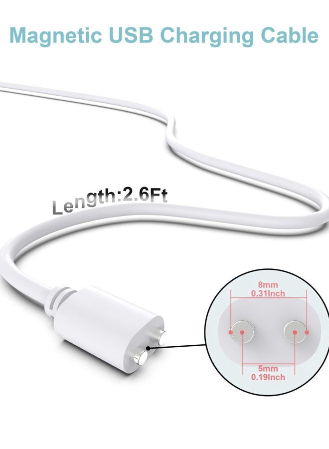 Bicmice 2.6Ft Magnetic USB DC Charger Cable Wireless Replacement Charging Cord-(5mm/0.2in) - Image 4