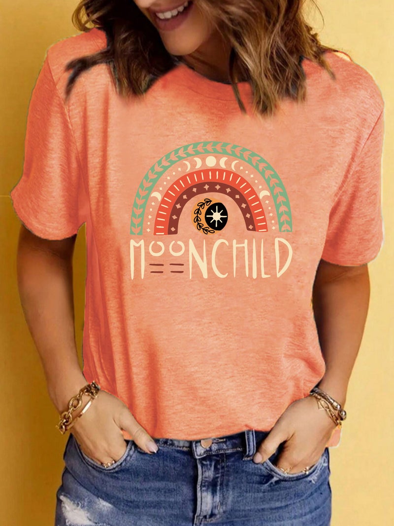 Summer Women'S Noonchild Pattern Printing Round Neck Short Sleeve T-Shirt Casual Fashion Explosion T-Shirt - Image 5