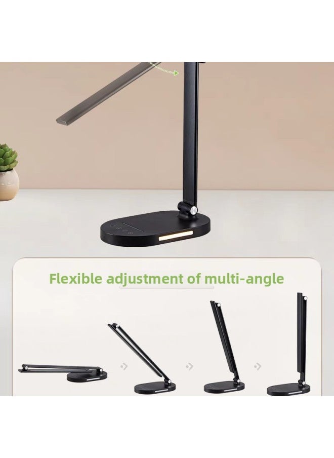 Generic Manufacturers Supply Home Touch Smart Desk Lamp Bedside Lamp Student Dormitory Usb Learning Special-Specifications:Black Plug-in (6W Sliding Light  - Image 4