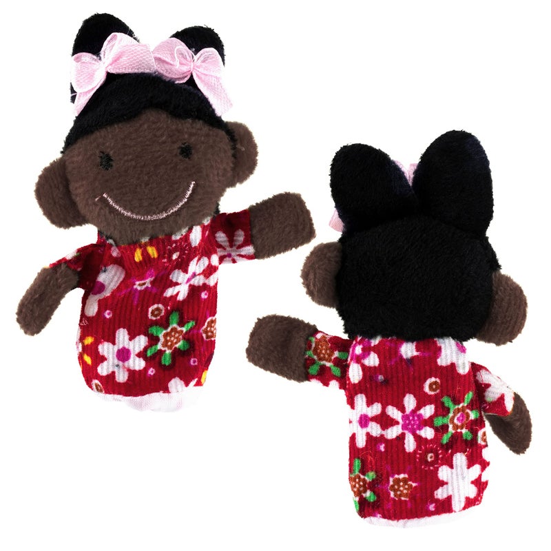 Super Z Outlet Mini Grandparents, Mom & Dad, Brother & Sister Family Style Finger Puppets for Children, Shows, Playtime, Schools - 6 Piece (Family 3) - Image 5