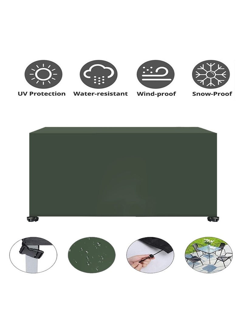 Generic Patio Furniture Cover, Outdoor Table Set, Sectional Sofa Cover, Patio Chair Covers，UV Resistant, Waterproof for Outside Furniture Green - Image 2