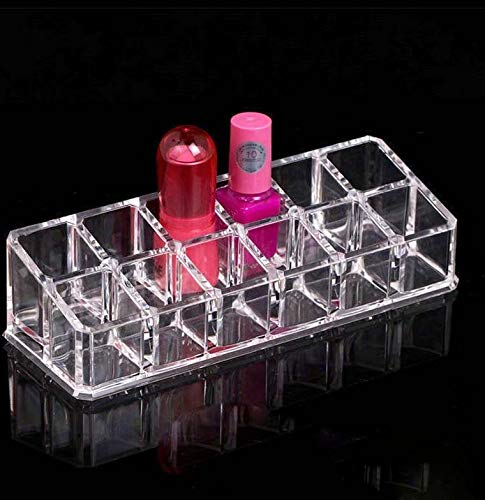DR Mall Nirva 12 Compartment Acrylic Cosmetic Makeup Lipstick Storage Organizer Holder Box - Image 5