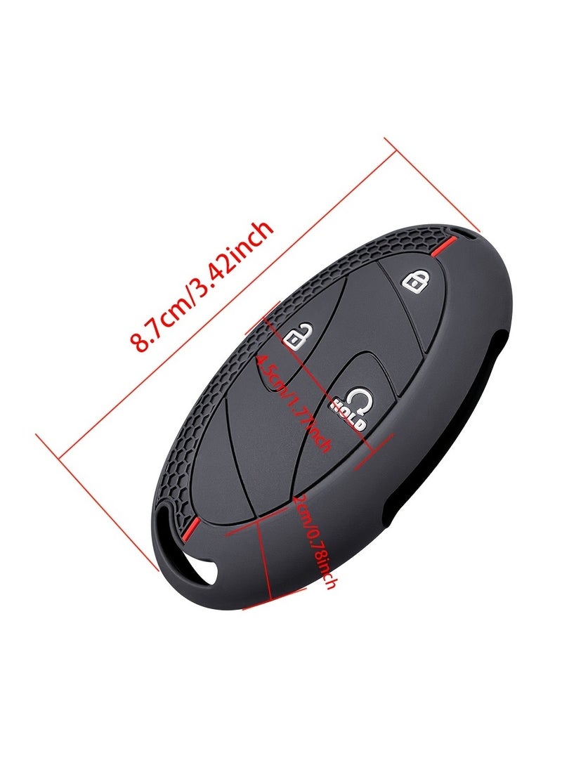 Service Zone - Silicone Car Remote Key Fob Case Cover Holder for Hyundai Santa Fe MX5, Tucson 2025, Ioniq 2021, Kona 2024 - Image 1