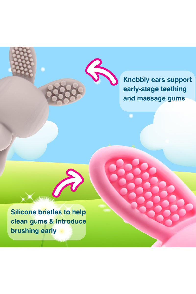 brush-baby عضاضة بوبى الأرنب 3D يوكاليبتوس - Image 5