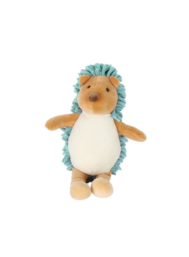 Cartoon Hedgehog Chenille Wipe Hand Doll Multifunctional Animal Creative Absorbent Wipe Hand Towel Plush Toy Wholesale-Color:Green-Height:35*25*13 - Image 1