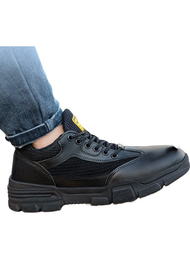 JUNBU Safety Shoes For Men With Steel Toe Cap, Anti-Smashing, Anti-Puncture, Lightweight, Soft Sole, Wear-Resistant, Construction Site Safety Work Functional Shoes 1020D Size 41 - Image 2