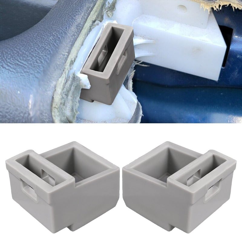 OICCTBF 2Pcs Car Door Arm Rest Switch Panel Clip Repair Kit Accessories for Chevrolet for Silverado for Tahoe for GMC for Sierra for Yukon 2003-2007,Snug fit, and Removable/Reusable (Gray) Transparent body - Image 1
