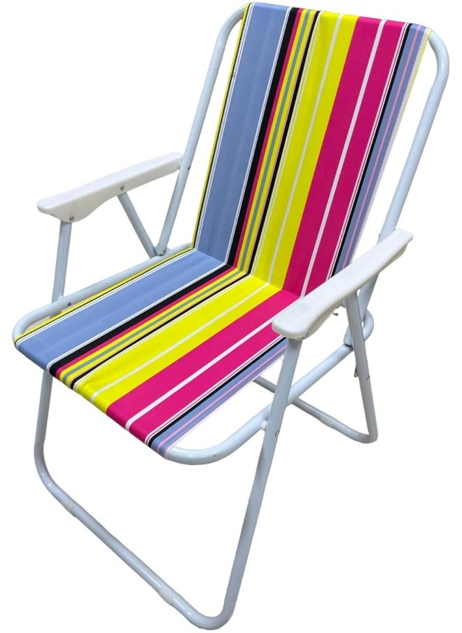 GO2CAMPS Foldable Camping Chair | Beach Chair (Pink) Foldable Chair | Garden Chair | Fishing Chair | Travel Chair | Trip Chair | Light Weight Picnic Chair And Festival Chair  - Image 1