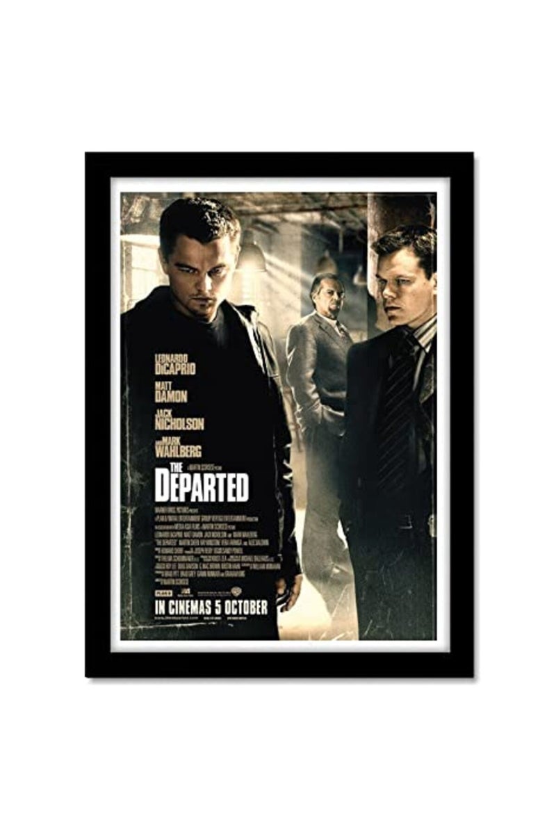 GRAY WALL - The Departed Movie Framed Poster Acrylic Glass For Room & Office (10 Inch X 13 Inch, Multicolor) - Image 2