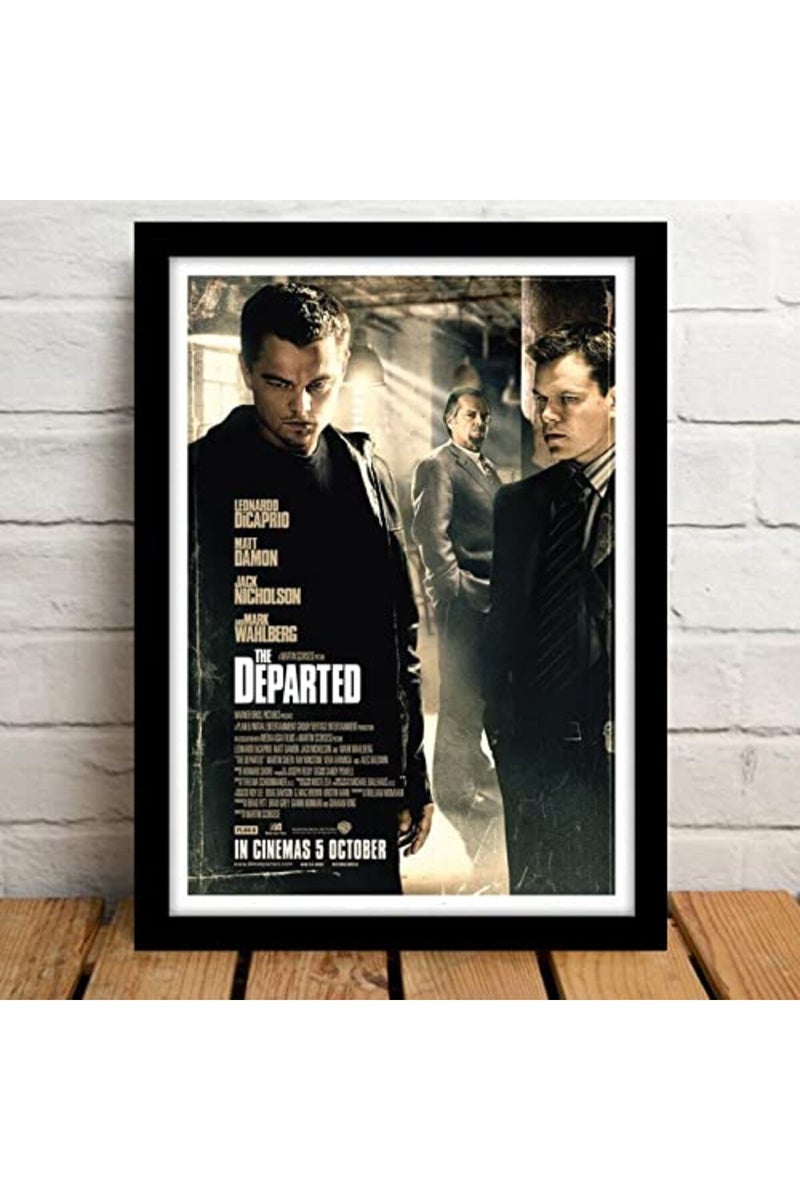 GRAY WALL - The Departed Movie Framed Poster Acrylic Glass For Room & Office (10 Inch X 13 Inch, Multicolor) - Image 5